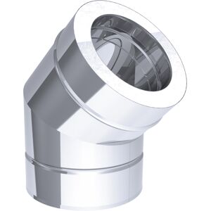 GGM GASTRO - Tube d'angle - 45° rigide - en acier inoxydable - Ø 200 mm