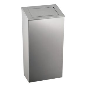 GGM GASTRO - Poubelle avec trappe - 38L - Argent - Inox