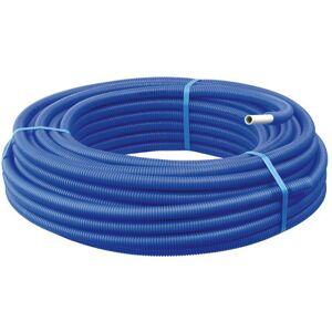 - 50m Tube Multicouche Ø16x2,0 - Alu 20mm - Prégainé Bleu