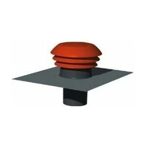 Chapeau de toiture métallique, d 125 mm, rejet 295 m3/h, asp 160 m3/h, tuile s&p ( Unelvent 875343