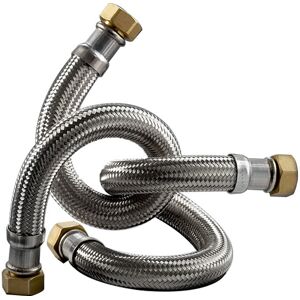 Flexible sanitaire/chauffage Inox Øintér.19mm - Femelle/Femelle 3/4 - 1000mm - extra twist