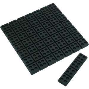 Lot de 4 plots élastomères en néoprène noir 45x45 mm épaisseur 20 mm Aldes 11094562