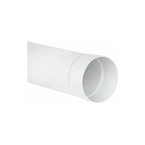 - Tube rond dn 100, 1 m blanc avec manchon