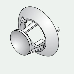 Fondital Embout simple pour tube ø 35 mm