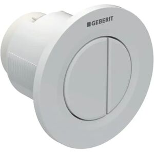 Geberit Bouton-poussoir encastré pneumatique Geberit type 01 pour un rinçage à deux quantités