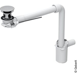 Geberit Garniture de vidage avec écoulement libre et siphon gain de place, 152072211,