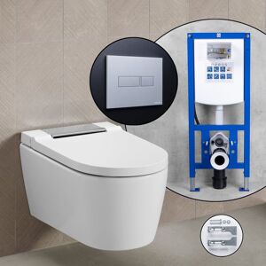 Geberit Pack complet WC lavant Geberit AquaClean Sela et bâti-support neeos,, 146220211+16603CM#SET,