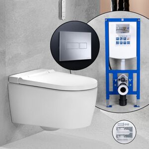 Geberit Pack complet WC lavant Geberit AquaClean Sela et bâti-support neeos,, 146220JT1+16603CR#SET,