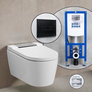 Geberit Pack complet WC lavant Geberit AquaClean Sela et bâti-support neeos,, 146220211+16603BM#SET,