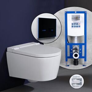 Geberit Pack complet WC lavant Geberit AquaClean Sela et bâti-support neeos,, 146220111+16766BM#SET,