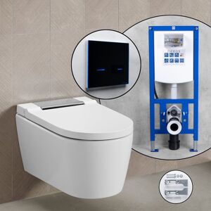 Geberit Pack complet WC lavant Geberit AquaClean Sela et bâti-support neeos,, 146220211+16766BM#SET,