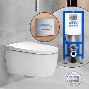 Geberit Pack complet WC lavant Geberit AquaClean Sela et bâti-support neeos,, 146220JT1+16604CR#SET,