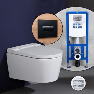 Geberit Pack complet WC lavant Geberit AquaClean Sela et bâti-support neeos,, 146220111+16604BM#SET,