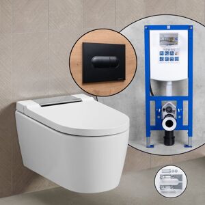 Geberit Pack complet WC lavant Geberit AquaClean Sela et bâti-support neeos,, 146220211+16604BM#SET,