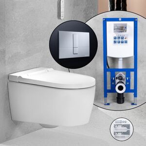 Geberit Pack complet WC lavant Geberit AquaClean Sela et bâti-support neeos,, 146220JT1+16782CM#SET,