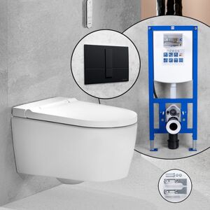 Geberit Pack complet WC lavant Geberit AquaClean Sela et bâti-support neeos,, 146220JT1+16782BM#SET,