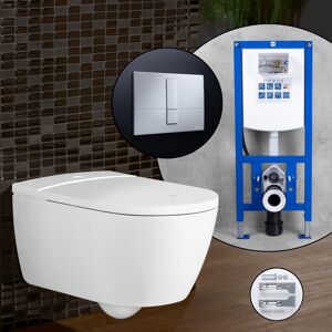 Villeroy & Boch ViClean-I 100 Pack complet WC lavant et bâti-support neeos,, V0E100R1+16782CM#SET,