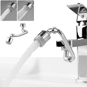 1440 ° robinet prolongateur, bras robotisé robinet aérateur Avec filetage  intérieur / extérieur, robinet d'évier accessoires avec 2 modes d'eau