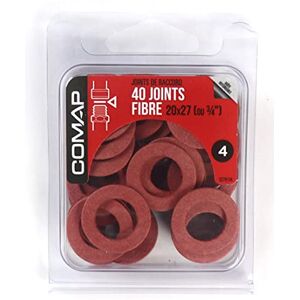 Comap Lot de 40 joints fibre standard d'étanchéite pour eau chaude et eau froide sanitaire 20x27 Joints pour raccord S279134 - Publicité