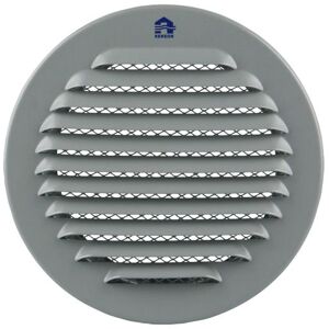 RENSON Grille ronde 435R 100mm aluminium gris - RENSON - 4352004