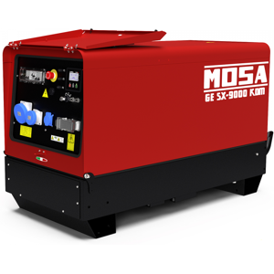 MOSA GE SX-9000 KDM - Groupe électrogène insonorisé 8.3 kW monophasé diesel - Kohler-Lombardini KDW702