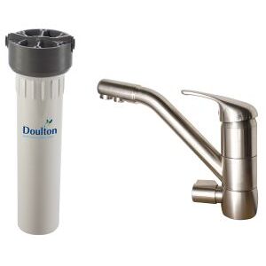 DOULTON [PACK] Purificateur d'eau Doulton HIP + Mitigeur 3 voies CLASSIQUE satiné