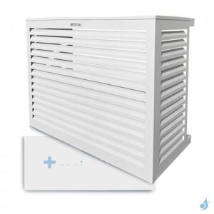 Condizionati Cache climatisation en Alu RAL 9010 Blanc Pur avec face de dessous