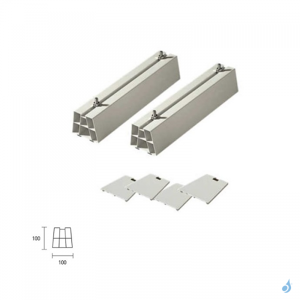 ARTIPLASTIC Support sol PVC 450 mm pour unités extérieures de climatisation