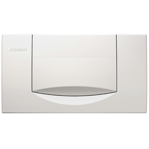 Geberit Plaque de commande Geberit 200F pour chasse d'eau simple Blanc 115.222.11.1