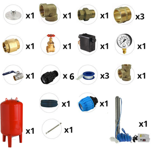 Centrocom Kit forage - 30 m - Réservoir 200 L