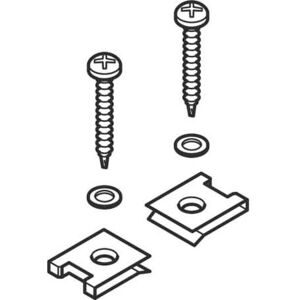 Kit de montage Geberit pour attrape-feuilles, pour arrivee d'eau de toit Pluvia 242447001 (2 pcs.)