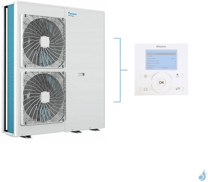 Daikin Pompe à chaleur Monobloc DAIKIN Altherma M Réversible basse température 1Ph gaz R-410 taille 14 EBLQ014CV3 + EKRUCBL1 14kW A+