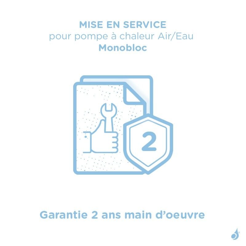 Daikin Mise en service pour pompe à chaleur Air/Eau Monobloc Daikin France - Garantie 2 ans main d’oeuvre