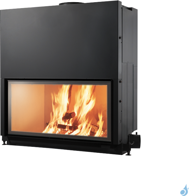 EDILKAMIN Flat 100 Cheminée à bois 12kW A