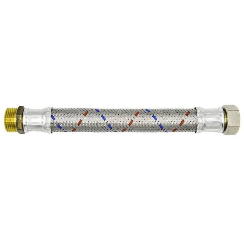 Tuyau flexible anti-vibration Luxor Raccords M/F 1 pouce 1/2 80 cm XCMAES0800TAE