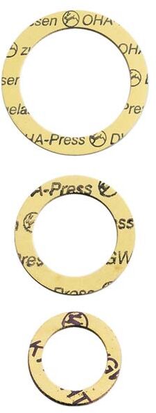 HAAS OHA-Press joint de raccordement à vis 8835 jaune, 32x44x1.8mm, 2000 