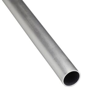 STANDERS Profilo tondo  in alluminio grezzo grigio opaco Ø20mm L2.6mxSp1.5 mm