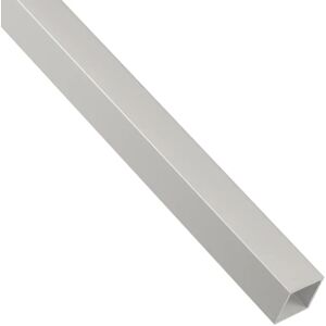 STANDERS Profilo quadrato  in alluminio anodizzato grigio lucido L1m L20xSp1.5xH20 mm