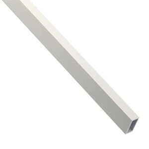 STANDERS Profilo rettangolare  in alluminio anodizzato grigio lucido L1m L30xSp1.5xH15 mm