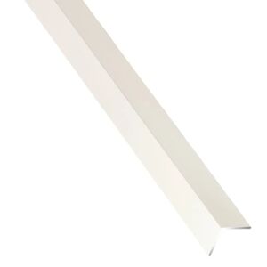 STANDERS Profilo angolare simmetrico  in alluminio verniciato bianco opaco L2.6m L19.5xSp1.5xH19.5 mm