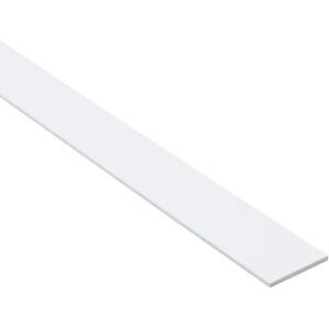 STANDERS Profilo piatto  in pvc grezzo bianco opaco L1m L25xSp2xH2 mm