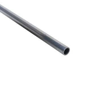 STANDERS Profilo tondo  in alluminio grezzo argento opaco Ø16mm L2.5mxSp1.5 mm