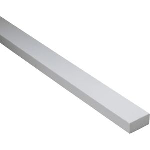 STANDERS Profilo rettangolare  in pvc grezzo bianco opaco L1m L10xSp10xH20 mm