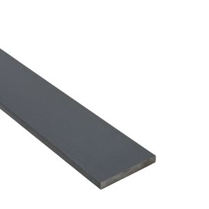 STANDERS Profilo piatto  in acciaio grezzo grigio opaco L1m L50xSp6xH0 mm