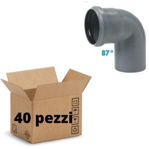 Redi Curve 87° Polipropilene Diametro 32 mm innestoConfezione da 40 pezzi