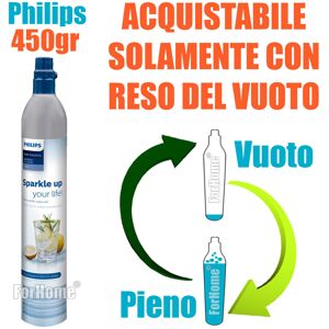 Servizio Ricarica Bombola Co2 Da 450gr A Domicilio Philips Per: H2o Soda Stream