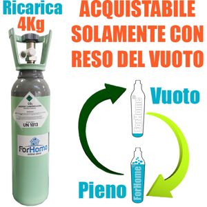 Servizio Ricarica Bombola Co2 Da 4kg Acciaio A Domicilio Con Valvola Residuale C