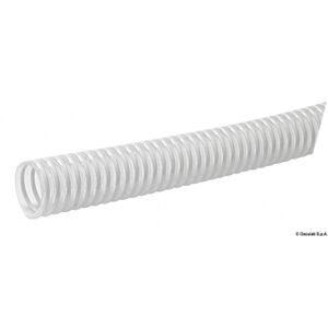 Osculati Tubo spiralato per servizi sanitari, pompe, ecc. Tubo con spirale in PVC bianco 22 mm