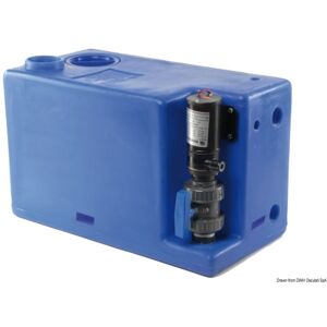 Osculati Serbatoio rigido 72 Lt. con maceratore 12 V per acque nere in plastica blu
