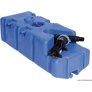 Whale Serbatoio rigido 100 Lt. con maceratore 24 V per acque nere in plastica blu